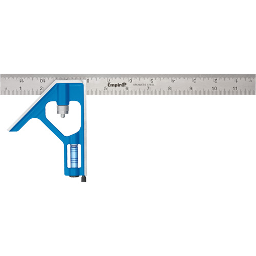 &eacute;querre combin&eacute;e True Blue, 12" lo, 1/16" Graduations, Acier, Ordinaire Toolneeds Inc.