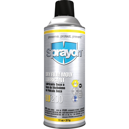 LU200 Dry Film Moly Lubcricant, Aerosol Can Toolneeds Inc.