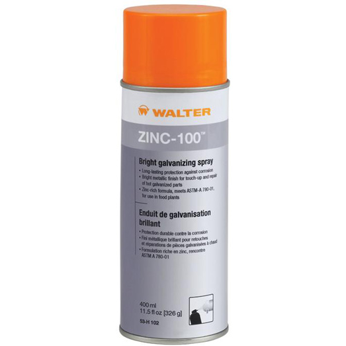 ZINC-100 Bright Galvanizing Spray, Aerosol Can Toolneeds Inc.
