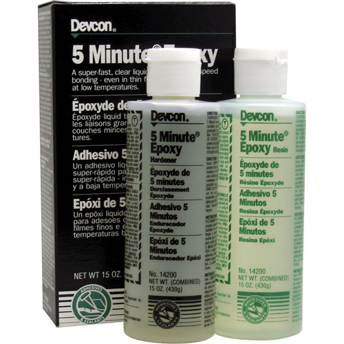 Adh&eacute;sif 5 minutes, 444 ml, Bouteille, Deux composants, Transparent Toolneeds Inc.
