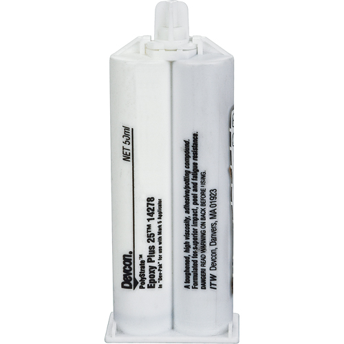 Colle &eacute;poxyde Plus 25, Deux composants, Cartouche double, 50 ml, Gris Toolneeds Inc.
