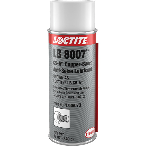 LB 8007 Copper Based Anti-Seize, 340 g, Aerosol Can, 1800°F (982°C) Max Temp. Toolneeds Inc.