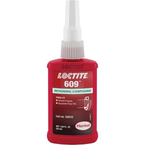 Retaining Compound 609 General Purpose, 50 ml, Bottle, Green Toolneeds Inc.