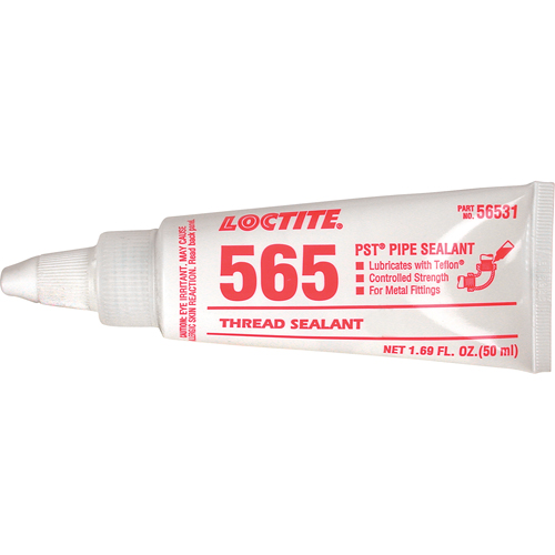 Thread Sealant 565 PST Controlled Strength, Tube, 50 ml, -54° C - 149° C/-65° F - 300° F Toolneeds Inc.