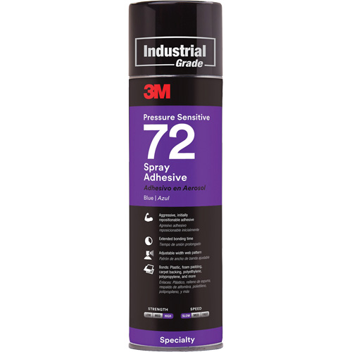 Adh&eacute;sifs autocollants 72, Bleu, Canette a&eacute;rosol Toolneeds Inc.
