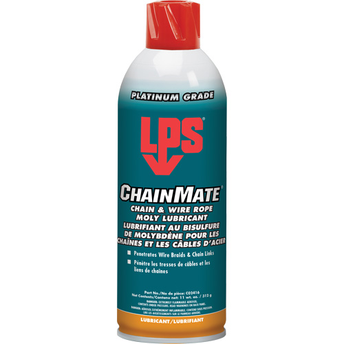 Lubrifiant pour chaînes & c&acirc;bles m&eacute;talliques Chainmate, Canette a&eacute;rosol Toolneeds Inc.