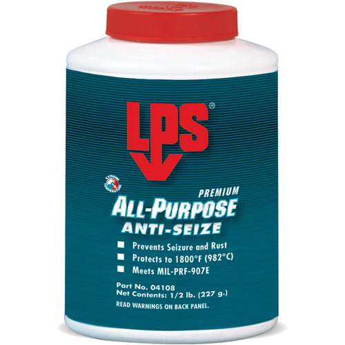 All-Purpose Anti-Seize, 1/2 lbs., Bottle, 1800°F (982°C) Max. Temp Toolneeds Inc.