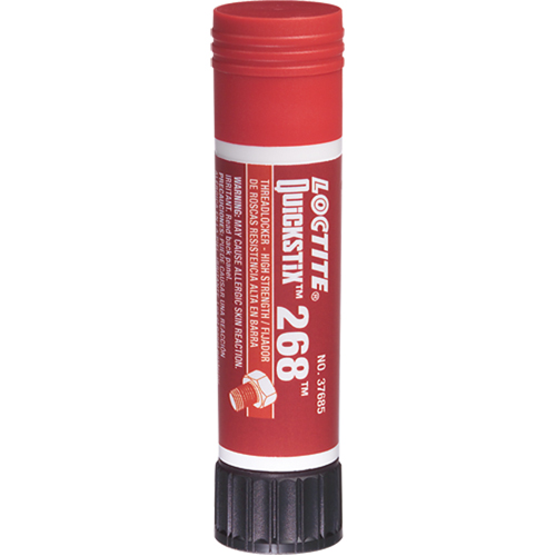 Quickstix Threadlocker 268 , Red, High, 9 g, Stick Toolneeds Inc.