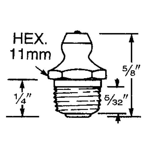 Fitting, 10 mm Thread Toolneeds Inc.