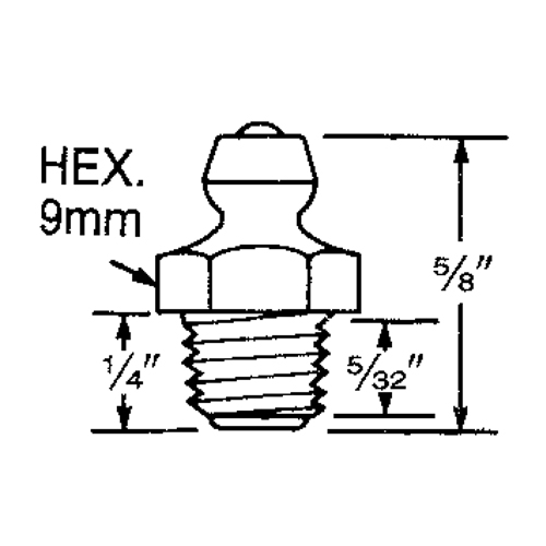 Fitting, 8 mm Thread Toolneeds Inc.
