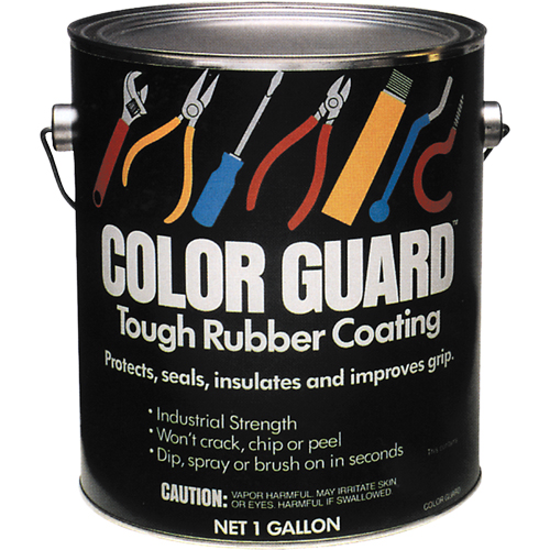 Rev&ecirc;tement de caoutchouc robuste Color Guard, Rouge, Gallon Toolneeds Inc.