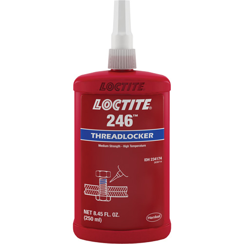 Compos&eacute; de blocage 246 temp&eacute;rature &eacute;lev&eacute;e, Bleu, Moyen, 250 ml, Bouteille Toolneeds Inc.