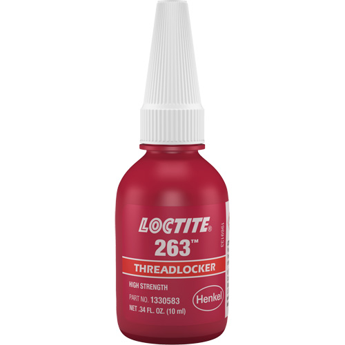 Compos&eacute; de blocage 263 s&eacute;chage rapide, Rouge, &eacute;lev&eacute;, 10 ml, Bouteille Toolneeds Inc.