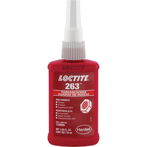 Compos&eacute; de blocage 263 s&eacute;chage rapide, Rouge, &eacute;lev&eacute;, 50 ml, Bouteille Toolneeds Inc.