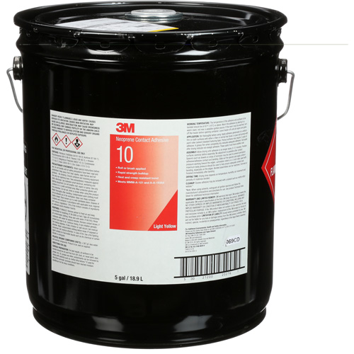 Ten Bond Contact Cement, Pail, 5 gal., Yellow Toolneeds Inc.