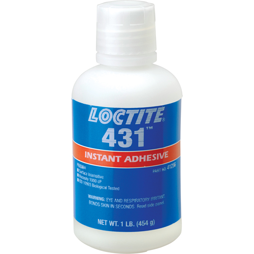 Adh&eacute;sif instantan&eacute;  431 pour toute surface, Transparent, Bouteille, 454 g Toolneeds Inc.