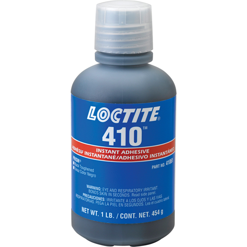 410 Instant Adhesive, Black, Bottle, 454 g Toolneeds Inc.