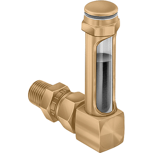 Brass Liquid Level Gauges - Union Coupling, Threaded, 8-11/16" L, 225°F (107.22° C) Toolneeds Inc.