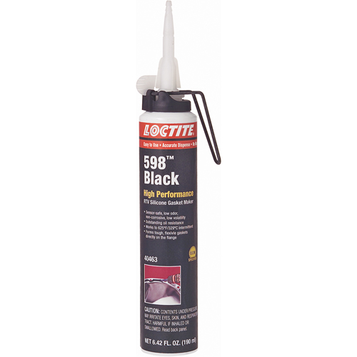 598 High Performance RTV Silicone Gasket Maker, Cartridge, Black Toolneeds Inc.