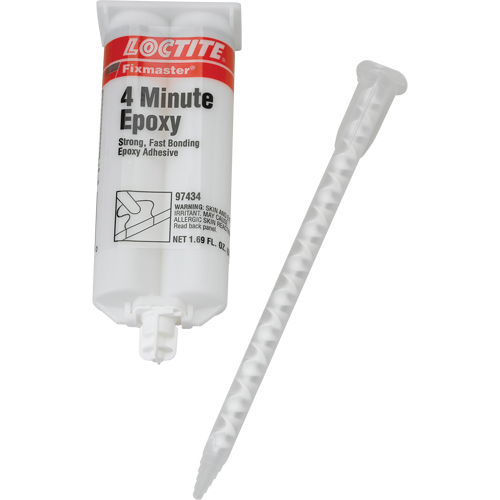 Fixmaster&reg; 4 Minute Adhesive, 50 ml, Dual Cartridge, Two-Part, Amber Toolneeds Inc.