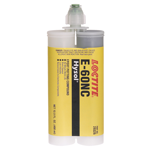 E-60NC Electrically Non-Corrosive Structural Adhesives, 400 ml, Dual Cartridge, Two-Part, Black Toolneeds Inc.