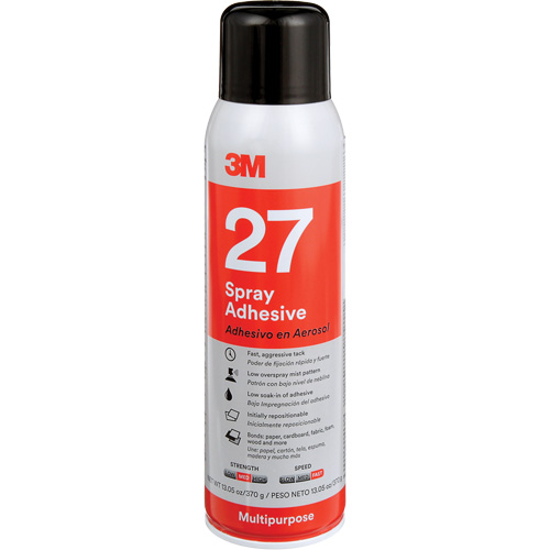 27 Multi-Purpose Spray Adhesive, Clear, Aerosol Can Toolneeds Inc.