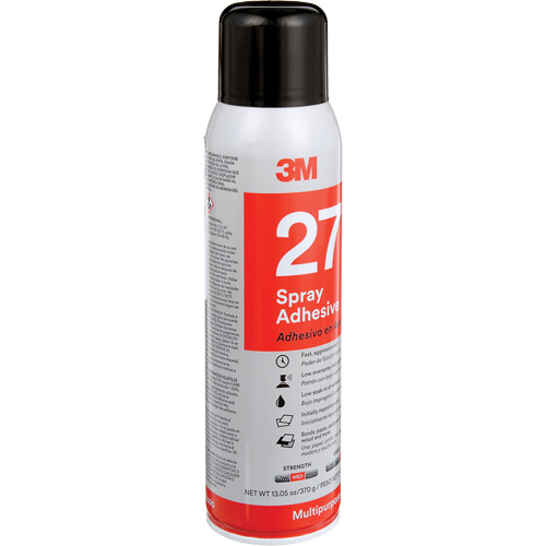 27 Multi-Purpose Spray Adhesive, Clear, Aerosol Can Toolneeds Inc.