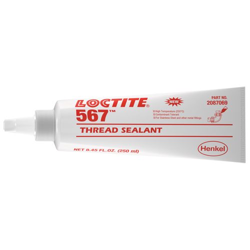 567 High Temperature Thread Sealant, Tube, 250 ml, -53.88° C - 204° C/-65° F - 400° F Toolneeds Inc.