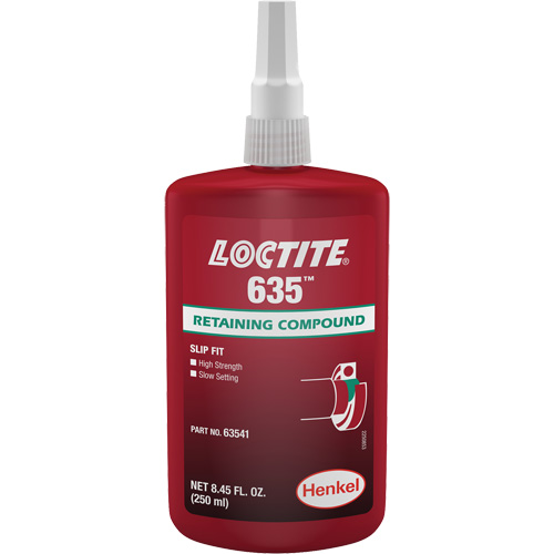 Compos&eacute; de retenue Loctite 635, 250 ml, Bouteille, Vert Toolneeds Inc.