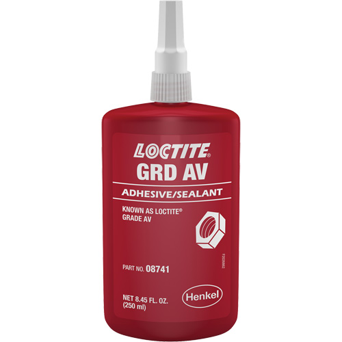 Compos&eacute; de blocage de calibre lettre AV, Rouge, &eacute;lev&eacute;, 250 ml, Bouteille Toolneeds Inc.