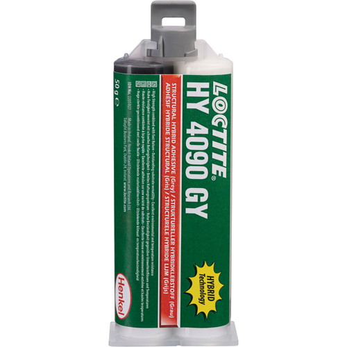 HY 4090 GY Structural Repair Hybrid Adhesive, Two-Part, Dual Cartridge, 50 g, Grey Toolneeds Inc.