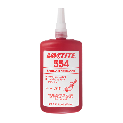 554 Thread Sealant, Bottle, 10 ml, -53.89° C - 148.89° C/-65°F - 300°F Toolneeds Inc.