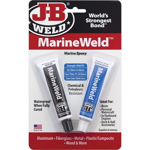 Colle &eacute;poxyde de qualit&eacute; marine, Deux composants, Tube, 3 oz., Gris Toolneeds Inc.