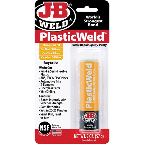 PlasticWeld Epoxy, 2 oz., Stick, Off-White Toolneeds Inc.