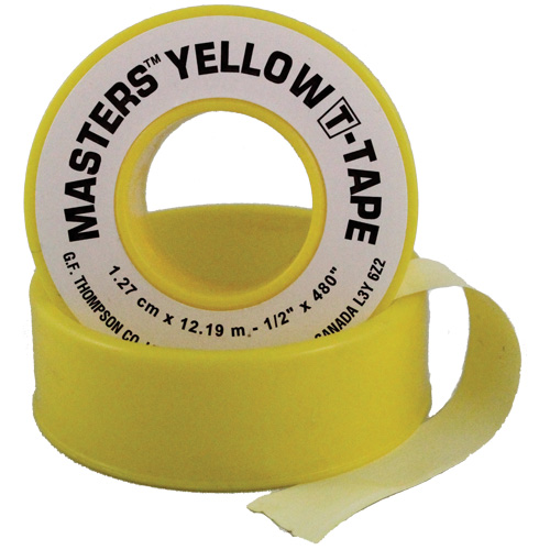 T-Tape, 260" L x 1/2" W, Yellow Toolneeds Inc.