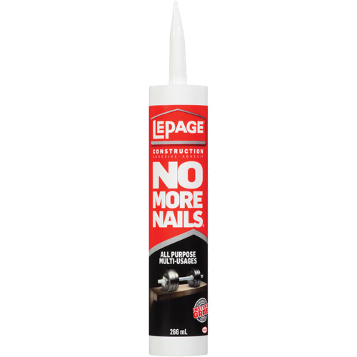 Adh&eacute;sif de construction multi-usages No More Nails Toolneeds Inc.