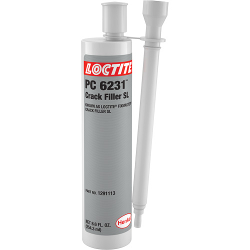 Loctite&reg; Fixmaster&reg; Crack Filler SL, 8.6 fl. oz., Dual Cartridge, Grey Toolneeds Inc.