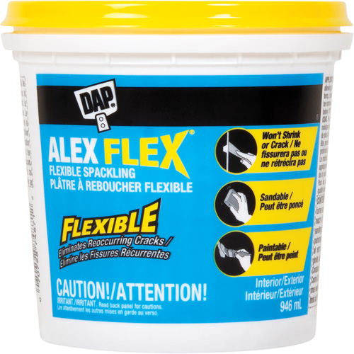 Pl&acirc;tre &agrave; reboucher flexible Alex Flex, 946 ml, Contenant en plastique Toolneeds Inc.