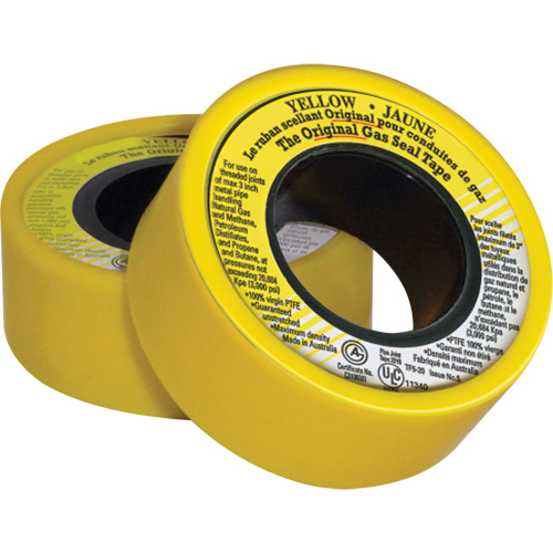 PTFE Thread Sealant Tape, 236" L x 3/4" W, Yellow Toolneeds Inc.