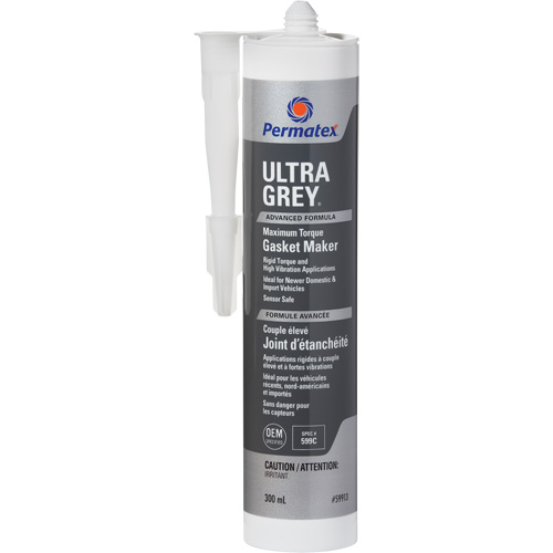 Ultra Grey&reg; Rigid High-Torque RTV Silicone Gasket Maker, Cartridge, Grey Toolneeds Inc.