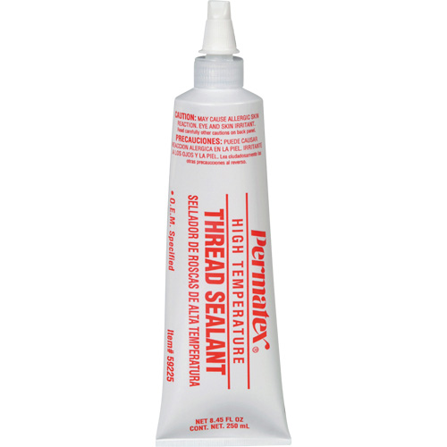 Scellant pour filetage haute temp&eacute;rature, Tube, 250 ml, -54° C - 204° C/-65° F - 400° F Toolneeds Inc.