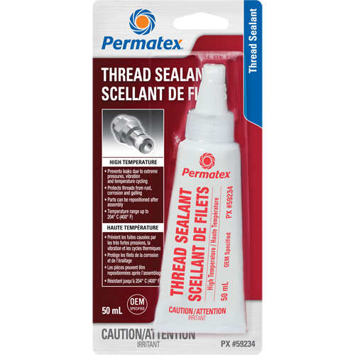 High Temperature Thread Sealant, Bottle, 50 ml, -54° C - 204° C/-65° F - 400° F Toolneeds Inc.