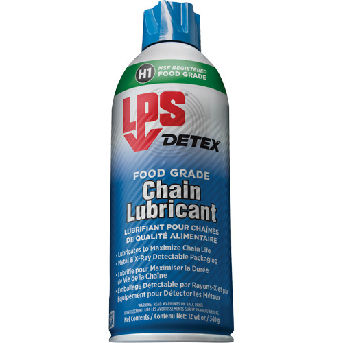 Lubrifiant pour chaîne de qualit&eacute; alimentaire Detex, Canette a&eacute;rosol Toolneeds Inc.