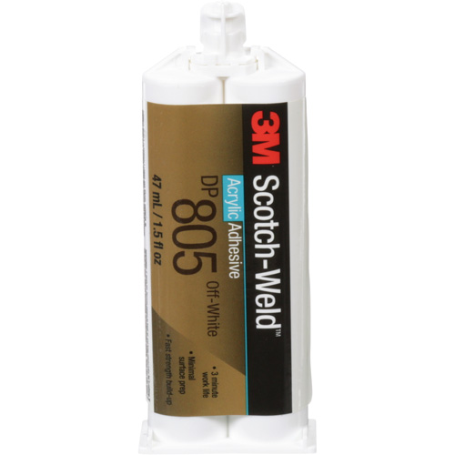 Adh&eacute;sif acrylique Scotch-Weld, Deux composants, Cartouche double, 1,6 oz liq., Blanc cass&eacute; Toolneeds Inc.