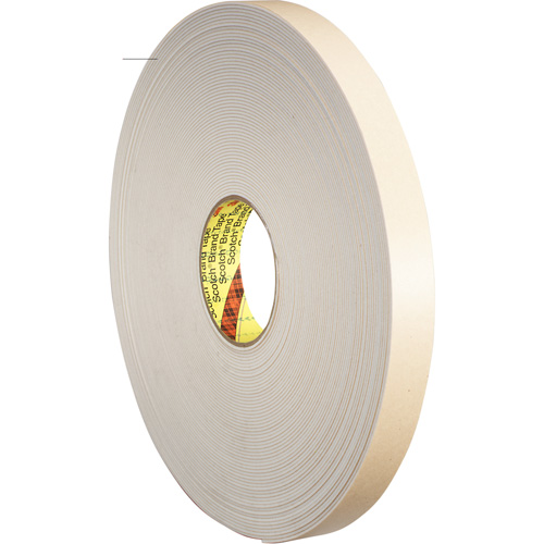 Ruban double face en mousse, 33 m (108') lo x 25,4 mm (1") la, 62 mils, Poly&eacute;thyl&egrave;ne Toolneeds Inc.