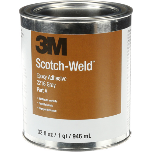 Scotch-Weld Adhesive, 32 fl. oz., Kit, Two-Part, Grey Toolneeds Inc.