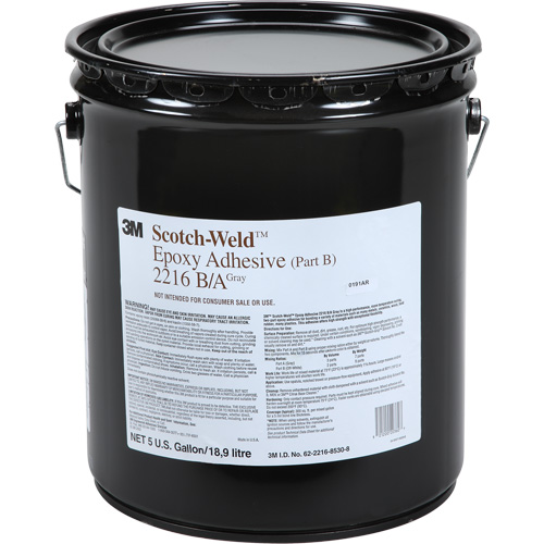 Scotch-Weld Adhesive, 5 gal., Pail, Two-Part, Grey Toolneeds Inc.