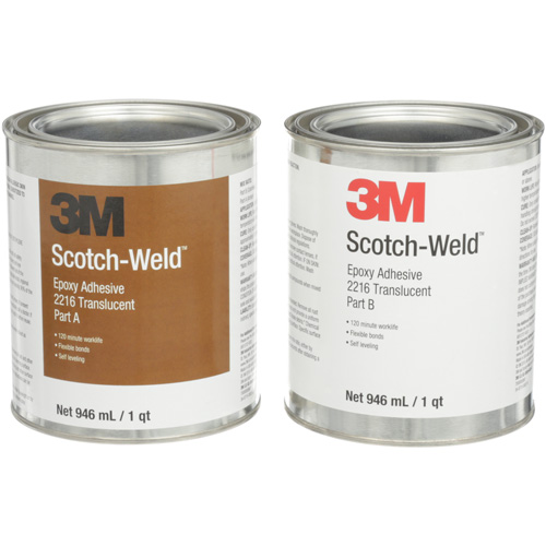 Scotch-Weld Adhesive, 32 fl. oz., Kit, Two-Part, Translucent Toolneeds Inc.