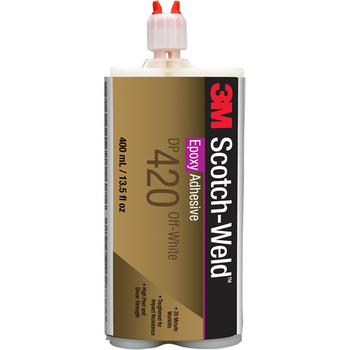 Scotch-Weld Adhesive, 400 ml, Cartridge, Two-Part, Off-White Toolneeds Inc.