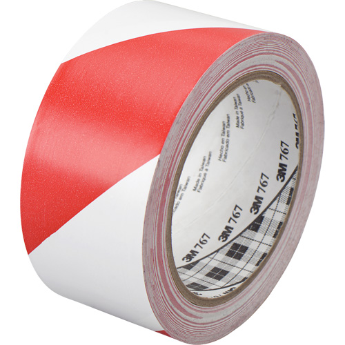 Ruban de signalisation de danger 767, 50,8 mm (2") x 33 m (108'), Rouge/Blanc Toolneeds Inc.